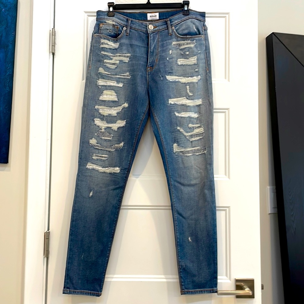 Hudson Mid Rise Blue Nico Super Skinny Jean Size 31